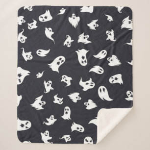 Couverture Sherpa Motif fantôme