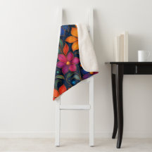 Motif floral coloré | Décoration intérieure vibran