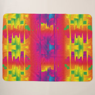 Couverture Sherpa Motif indien de couleur vibrante festive 