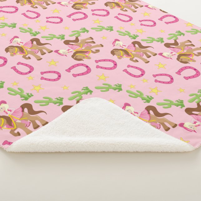 Couverture Sherpa Motif mignon petite fille (3/4)