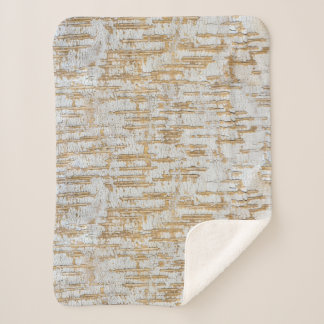 Couverture Sherpa Motif naturel d'abrégé sur écorce d'arbre