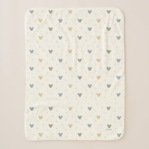 Couverture Sherpa Motif pastel Mickey Mouse bébé et étoile