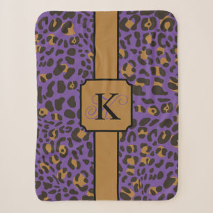 Couverture Sherpa Motif Poster de animal Leopard Jaguar personnalisé