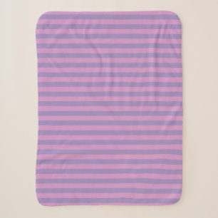 Couverture Sherpa Motif sans couture à rayures rose violet