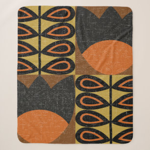 Couverture Sherpa motif sans couture dans le style scandinave. Réini