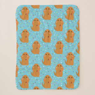 Couverture Sherpa Motif Snuffleupagus Blue Stars & Dots