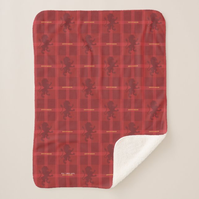 Couverture Sherpa MOTIF Tartan GRYFFINDOR™ (Devant)