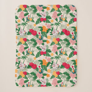 Couverture Sherpa Motif tropical de Pua et Heihei