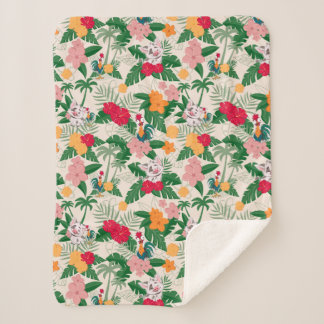Couverture Sherpa Motif tropical de Pua et Heihei