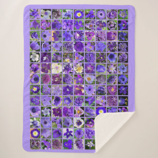 Couverture Sherpa Motoneige violet