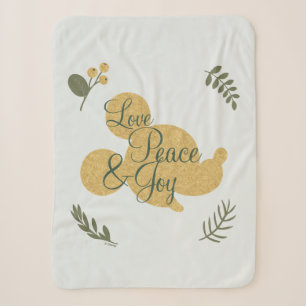 Couverture Sherpa Mouse de Mickey   Christmas Love, Peace & Joy