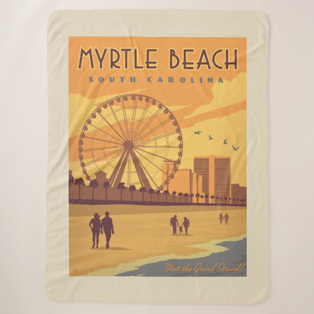 Couverture Sherpa Myrtle Beach | Caroline du Sud (Devant)