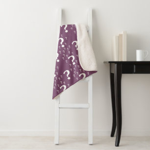 Couverture Sherpa Mystère question marque énigme puzzle mauve