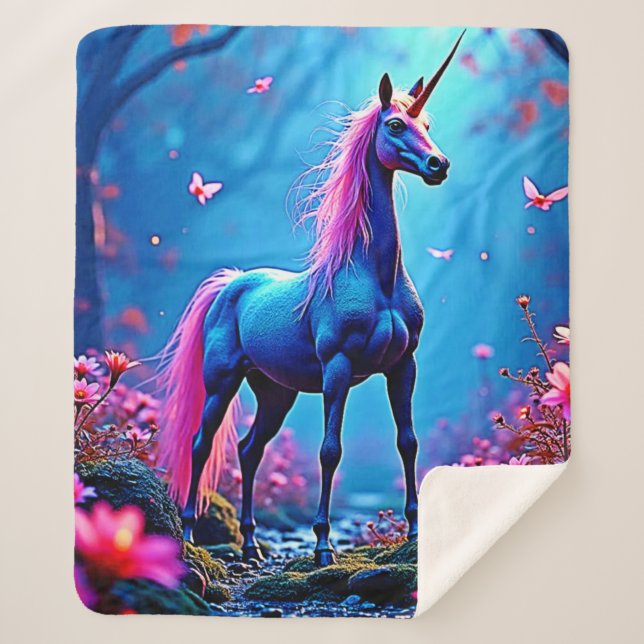 Couverture Sherpa Mystical Fantasy Unicorn Art (Devant)
