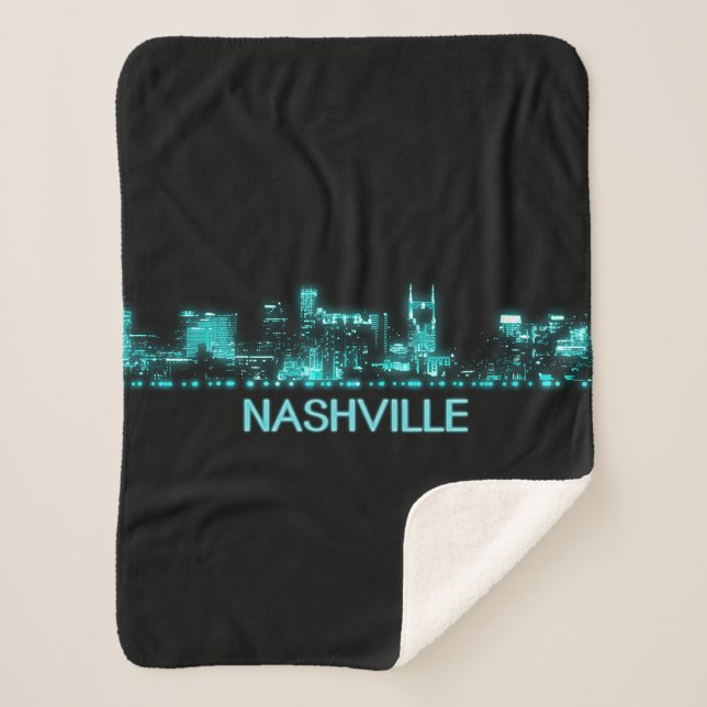 Couverture Sherpa Nashville Skyline (Devant)