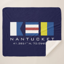 Nauquette Nautique ACK Sherpa Blanket