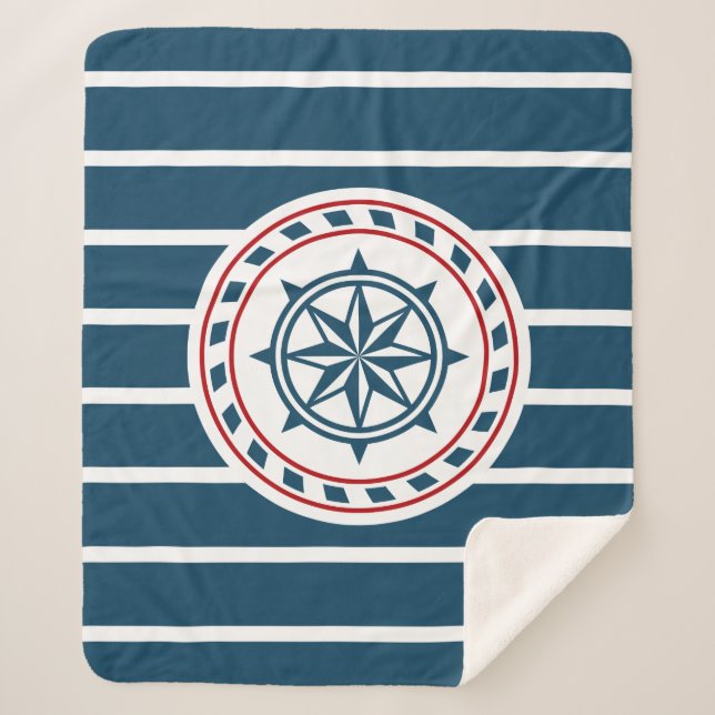 Couverture Sherpa Nautical design (Devant)
