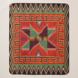 Couverture Sherpa NAVAJO INDIAN 1800s HORSE SADDLE BLANKET SHERPA
