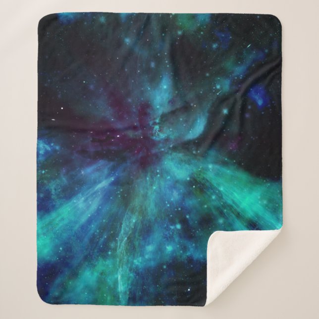 Couverture Sherpa Nebula pourpre Turquoise N (Devant)