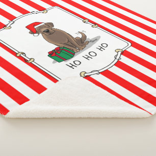 Couverture Sherpa Noël Père Noël Chocolat Labrador Retriever Cute