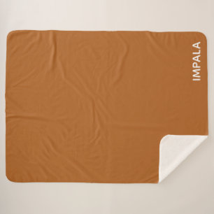 Couverture Sherpa Nom de couleur brun Impala