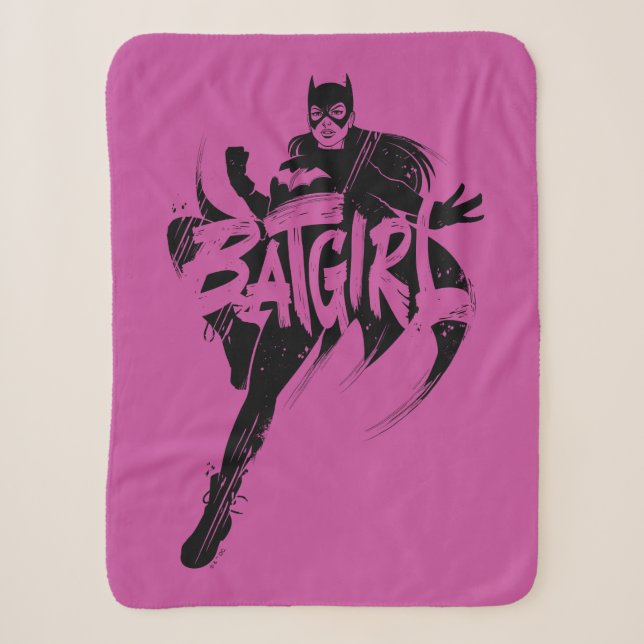 Couverture Sherpa Nom de la brosse d'encre Batgirl (Devant)