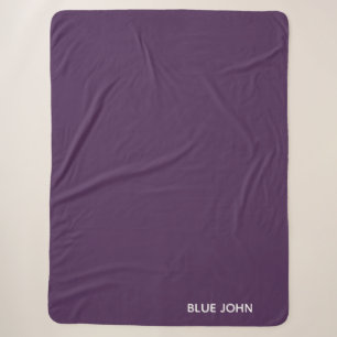 Couverture Sherpa Nom de la couleur violette de Blue John