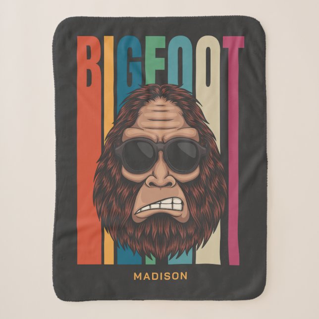 Couverture Sherpa Nom personnalisé Bigfoot (Devant)