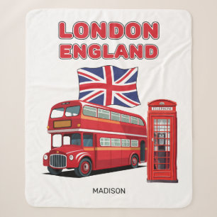Couverture Sherpa Nom personnalisé Londres Angleterre