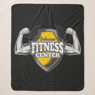 Couverture Sherpa Nom personnalisé Muscle Fitness Trainer Gym