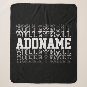 Couverture Sherpa NOM PERSONNALISÉ Vanisant Volleyball Logo Joueur d