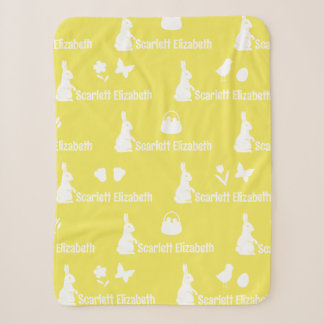 Couverture Sherpa Nom répété de la tache de lapin Trail Lemon Zest