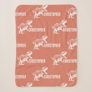 Couverture Sherpa Nom répétitif T-Rex Signature Raptor Rust