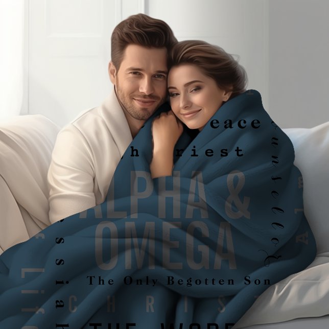 Couverture Sherpa Noms Chrétiens De Dieu, Moderne Simple (Créateur téléchargé)