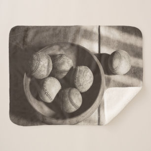 Couverture Sherpa Nostalgie de base-ball - base-ball
