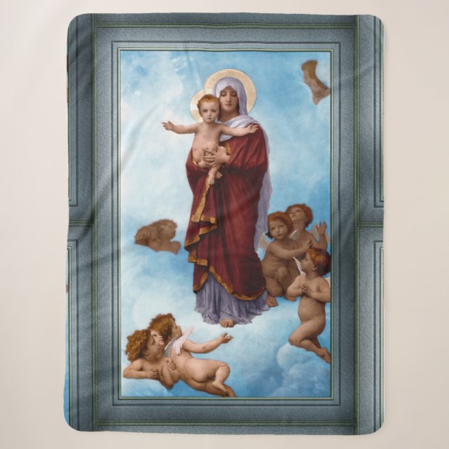 Couverture Sherpa Notre-Dame des Anges par William Bouguereau (Devant)