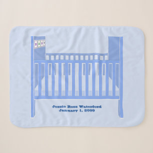 Couverture Sherpa Nouveau bébé Garçon Bleu Crib Personnalisé Baby