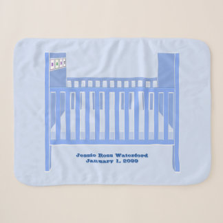 Couverture Sherpa Nouveau bébé Garçon Bleu Crib Personnalisé Baby