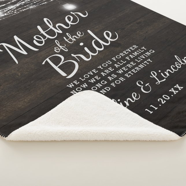 Couverture Sherpa Oak Ridge Rustic to the Mother of Bride Citation (3/4)