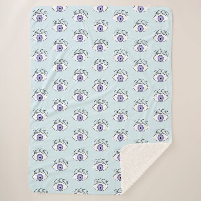 Couverture Sherpa Oeil bleu (Devant)