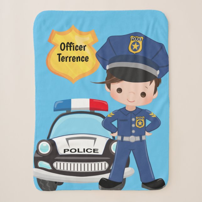 Couverture Sherpa Officier de police des garçons personnalisés Sherp (Devant)