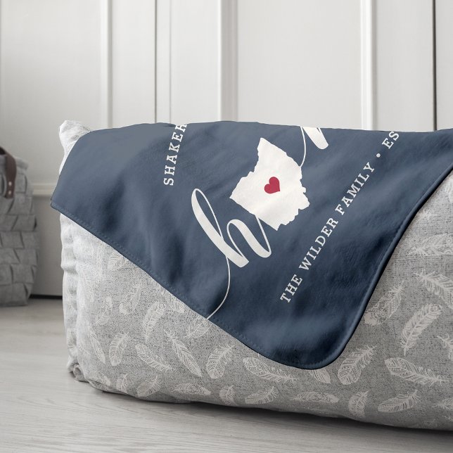 Couverture Sherpa Ohio - État d'origine Personnalisé (Créateur téléchargé)