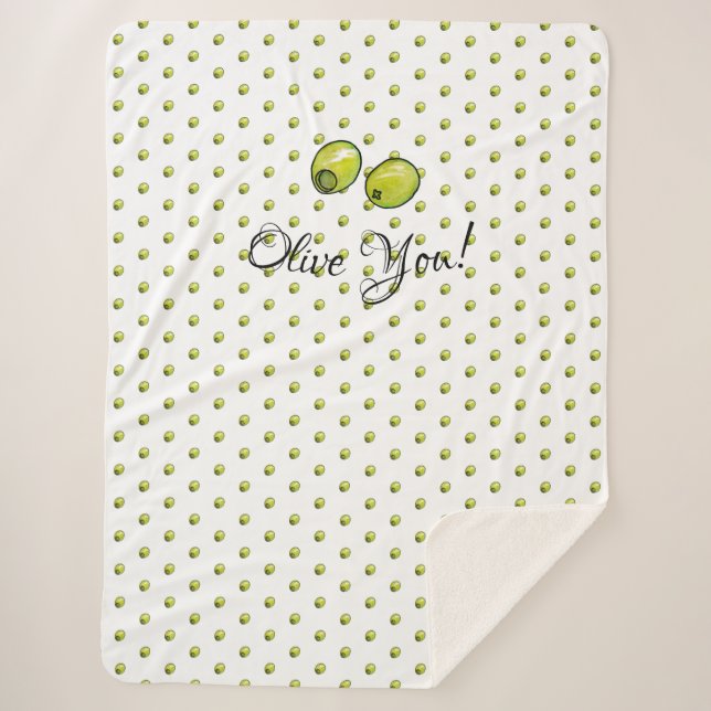 Couverture Sherpa Olive (Devant)