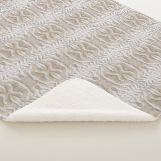 Couverture Sherpa Ondulations sur un motif de plage de sable