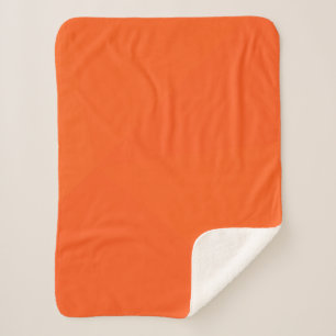 Couverture Sherpa Orange, simple, moderne, cool, art géométrique t