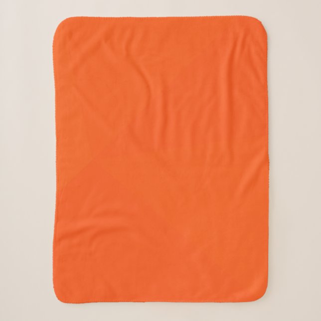 Couverture Sherpa Orange, simple, moderne, cool, art géométrique ten (Devant)