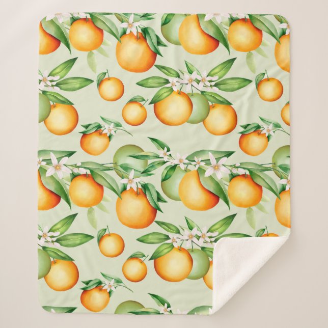 Couverture Sherpa Oranges (Devant)