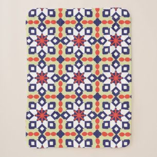 Couverture Sherpa Ornement Motif classique, Patte géométrique transp