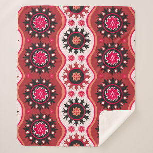 Couverture Sherpa Ornement oriental traditionnel sans soudure