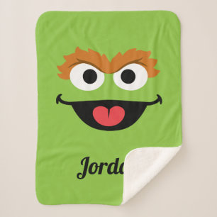 Couverture Sherpa Oscar Face Art   ajouter votre nom